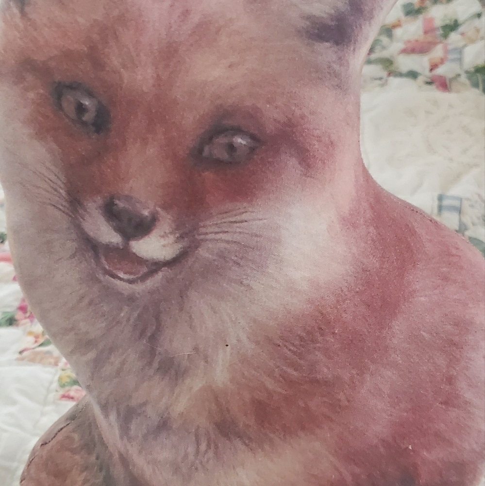 Fiddlers Elbow Fox Weighted Doorstop Amy Brackenbury Made In USA Vintage - Picture 4 of 15